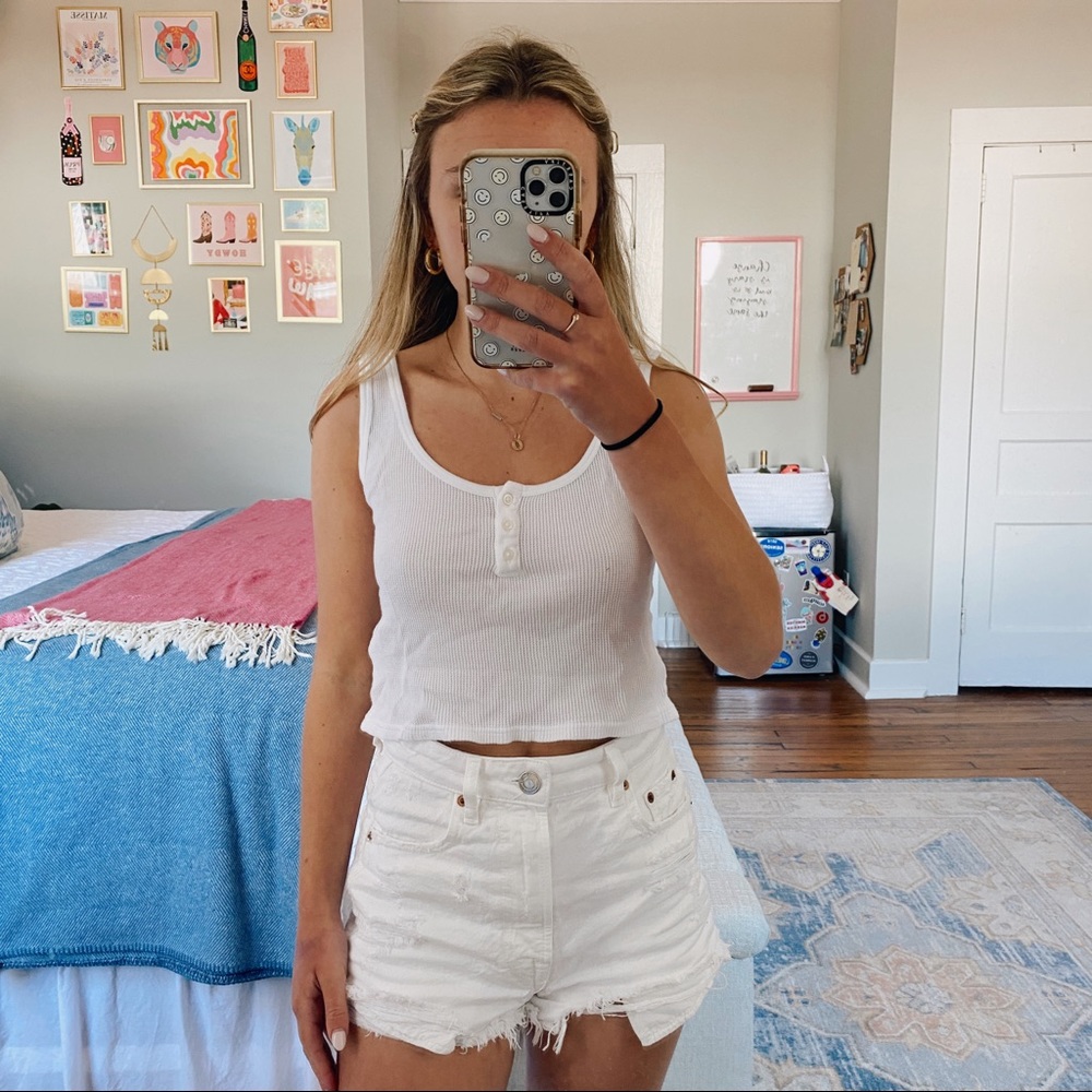 White Brandy Melville Tank Top